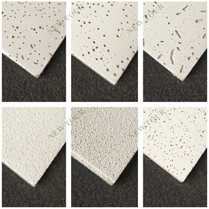 Sợi khoáng Trần mái trần thiết kế trần giả khoáng len Hội Đồng Quản trị/595*595mm vuông ISO Mall hiện đại không thấm nước Hội Đồng Quản Trị - Product Image 6