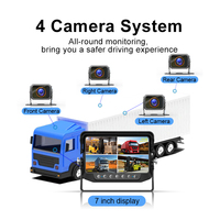 Écran IPS étanche de 7 pouces avec fonction DVR intégrée avec caméra de recul sans fil pour le travail sur chariot élévateur