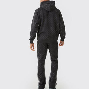 ชุดวอร์มปักพลอยเทียมแบบสวมหัวสำหรับผู้ชายสไตล์ไฮสตรีท - Product Image 2