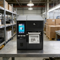Printer Barcode Zebra ZT411 Asli 203dpi Printer Label Industri 4 Inci Seri ZT400 Opsi Transfer Termal RFID