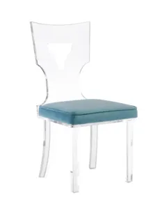 Hochwertiges Esstisch set, Esstisch und Stuhl aus Acryl mit gehärtetem Glas
