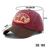 Autentico Cappello da Baseball USA Regolabile, Unisex, in Tela Vintage, Protezione Solare per Tutte le Stagioni, Cappello da Esterno con Ricamo Personalizzato in Cotone