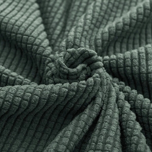 Funda elástica para <span class=keywords><strong>sofá</strong></span> de 1, 2, 3 y 4 asientos, suave, con fondo elástico, tela Jacquard de licra, color negro - Product Image 2