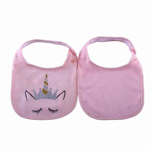 Impresión de dibujos animados Baberos de bebé Algodón Doble capa Impermeable Forma cuadrada Impresión personalizada Baberos de bebé Súper suaves - Product Image 4