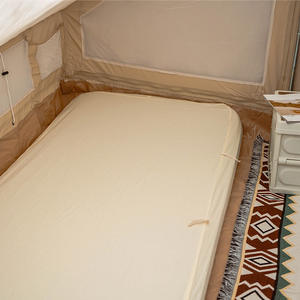 Colchón de camping 2025: Funda individual de algodón resistente a la suciedad, colchón inflable de algodón para exteriores, cubierta doble transpirable. - Product Image 4