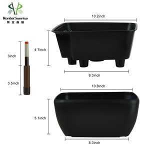 Balcón nórdico Durable flor vegetal grande lindo Aocasia pared grande en maceta ajustable auto-riego inserto para <span class=keywords><strong>macetas</strong></span> y plantas - Product Image 5