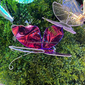 Decoración de Boda Iluminada para Jardín Exterior, Mariposa, Alas de Mariposa Simuladas Coloridas, Tira de Luces LED - Product Image 3