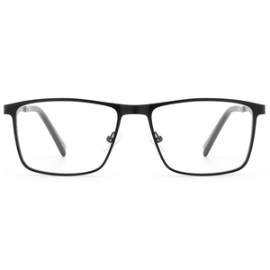 Monturas de Gafas Cuadradas de Metal Personalizadas con <span class=keywords><strong>Lentes</strong></span> Transparentes <span class=keywords><strong>para</strong></span> Gafas Graduadas Ópticas <span class=keywords><strong>para</strong></span> Hombre RTM-84011 - Product Image 2