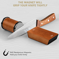 Affûteur de couteaux roulant personnalisé, outil de cuisine 15 °   & 20 °   Guides d'angle magnétiques avec diamants et céramique pour acier de toute dureté