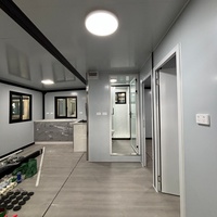 Maison conteneur préfabriquée de luxe moderne en acier de 20 pieds avec terrasse, modèle modulaire portable, vente chaude