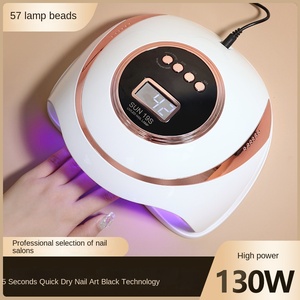 130 Wát <span class=keywords><strong>UV</strong></span> LED Nail liệu pháp ánh sáng đèn 57 LED hạt nhanh chóng làm khô gel nướng đèn - Product Image 5