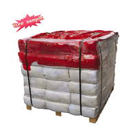 Chiffons de nettoyage industriels blancs usagés en coton, sac de chiffons à haute absorption, coupés et réutilisés, issus de déchets textiles en coton