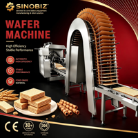 Machine automatique à gaufrettes 1500 pièces/h, équipement de boulangerie commercial, acier inoxydable CE 304