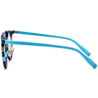 Monture de lunettes en acétate Borregls 2026 avec clip magnétique, lunettes de vue de haute qualité, monture ronde mate, verres polarisés pour vision nocturne 19393