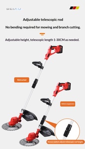เครื่องตัดหญ้าแบบพกพา แบตเตอรี่ลิเธียม 24V ชาร์จไฟได้ ไร้สาย 2500W ขนาดเล็ก สำหรับงาน DIY ระดับอุตสาหกรรม ใบมีดเหล็ก ปรับได้ รุ่น ODM-5C Bat - Product Image 4