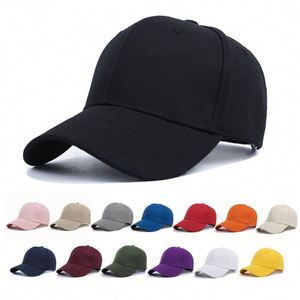 Gorras de Béisbol de Verano 100% Algodón, Modelo para Hombre y Mujer, Color Sólido, Personalizables, al por Mayor - Product Image 1