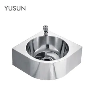 YUSUN الصناعية الفولاذ المقاوم للصدأ الزاوية حوض غسيل الحمام المصارف