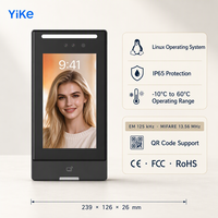 Terminal de contrôle d'accès par reconnaissance faciale avec écran tactile IPS 7 pouces et détection de vitalité par double caméra pour la gestion d'accès au bureau