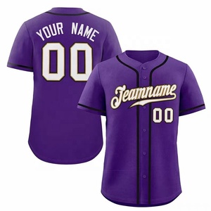 Uniformes y camisetas de béisbol para hombre con sublimación de logotipo personalizado para ropa de juegos - Product Image 3
