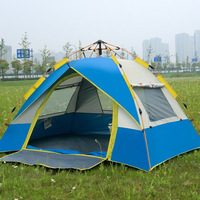 Tente de camping quatre saisons pour 3-4 personnes, facile à monter, imperméable, en tissu Oxford, pour la plage et le terrain, vente en gros