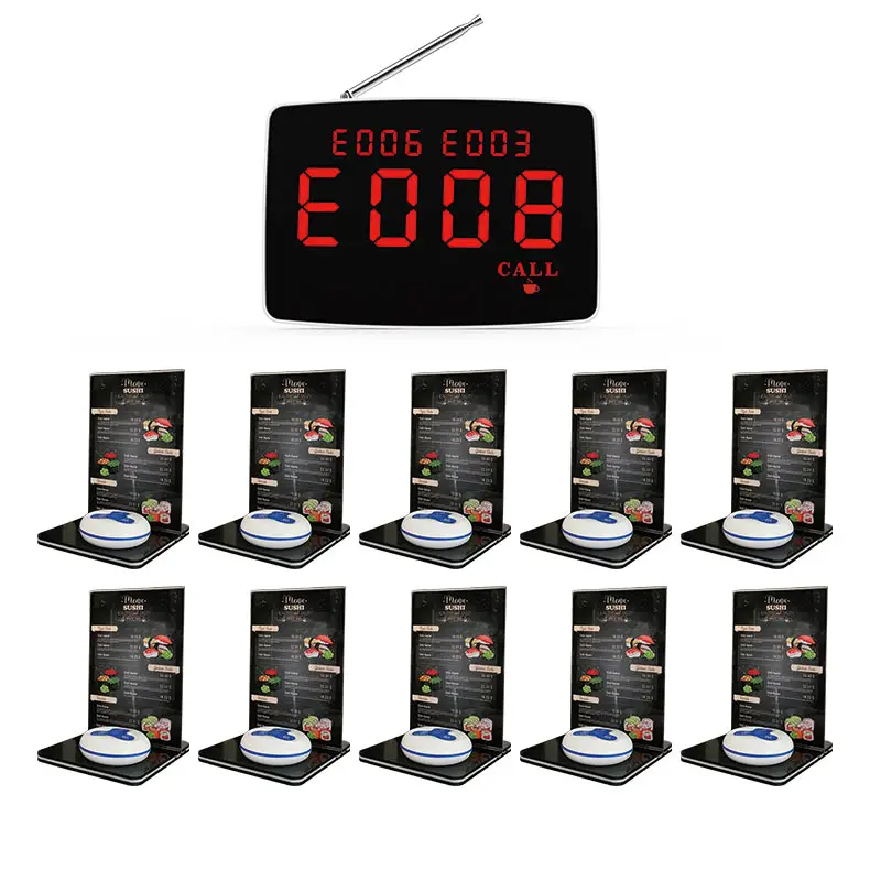 wireless calling system restaurant with LED display