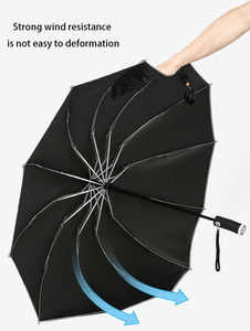 OEM Chất Lượng Cao Windproof <span class=keywords><strong>12K</strong></span> Với Đèn Pin Vinyl Sunblock Upf50 + Ba Gấp Xếp Tự Động Ô Với Logo - Product Image 6