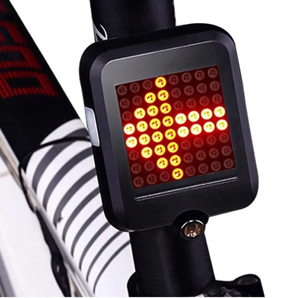 Ciclismo MTB bicicleta luz trasera impermeable USB recargable automática de las señales de giro LED recargable cola de la bicicleta Luz