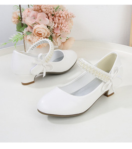 118-8 Scarpe alla Moda per Bambini Nuovo Design Ultima Collezione Eleganti Scarpe con Tacco Alto per Bambine per la Scuola - Product Image 2