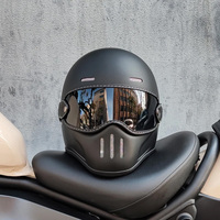 Cascos de Motocicleta Retro TT&COCASCOS, Material de Fibra de Vidrio, Estilo Vintage TT&CO, Casco de Fibra de Vidrio para Cafe Racer, Scooter Clásico