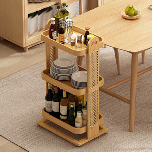 Chariot de service à roulettes en vente chaude, petit meuble de maison, armoire latérale - Product Image 3