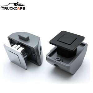 Cerradura Cuadrada para Gabinete <span class=keywords><strong>TuKa</strong></span> Negra de ABS/Aleación de Zinc 48x60x45.2mm para Accesorios de Remolques y Autocaravanas - Product Image 2