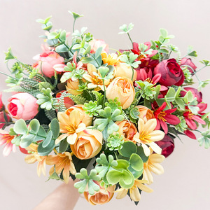 Vente en gros de bourgeons d'orchidées artificielles à tige unique, 7 têtes, fleurs artificielles pour mariage, décoration florale pour la maison - Product Image 3