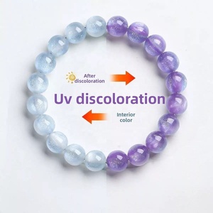 <span class=keywords><strong>Bracciale</strong></span> Elastico Donna Daisy Summer con Perle che Cambiano Colore con UV, Edizione Anniversario 2026, Ultima Novità, Bestseller Versatile - Product Image 4