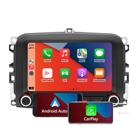Sistema de Navegación GPS de 7 Pulgadas con Bluetooth, WiFi, GPS 2 Din, Carplay, Pantalla Táctil de 500L, Radio para Auto, Estéreo Android para Fiat