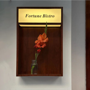 Marco de Exhibición Metálico con Acabado de Madera Personalizado, <span class=keywords><strong>Carteles</strong></span> <span class=keywords><strong>Creativos</strong></span> Iluminados, Tablero Decorativo, Caja de Luz Publicitaria - Product Image 2
