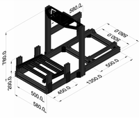 Kit de cockpit de simulateur de course en aluminium anodisé personnalisé DIY, profil d'extrusion 4080, simulateur de conduite VR pour simulateur de course