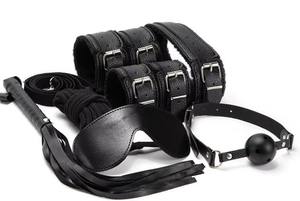 大人のセックスおもちゃレザー日本人Bdsmツール7個セットBdsmボンデージアクセサリー手錠襟 - Product Image 6