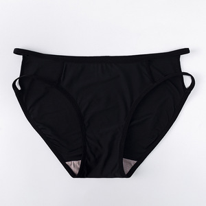 Culottes mi-hautes en coton pur pour femmes, tricotées, en soie glacée, sans couture, respirantes, à l'entrejambe bas, bikini sexy, écologiques, grande taille - Product Image 6