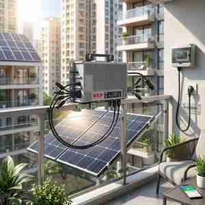 Sistema de Energía Solar BDM2000 de Alta Eficiencia 99.5% 2000W NEP BDM-2000 para Conexión a Red 230V AC MPPT para Hogar y Balcón BDM2000 BDM2000 2000wGri - Product Image 3