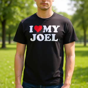 Camiseta I Love My Joel, color negro, unisex, talla para adultos M L XL XXL - Product Image 1
