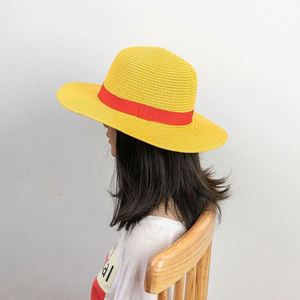Sombrero de Paja de Luffy de One Piece para Padres e Hijos, Protección Solar, para la Playa y Salidas - Product Image 1