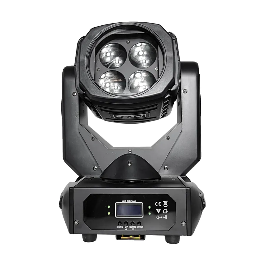 4 Augen Voll farbe Super Led Beam Moving Head Light 4x25w 4 in1 bewegliches LED-Strahl licht