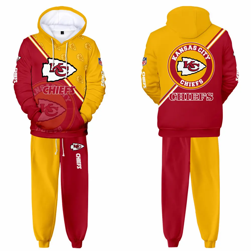 Hot Selling Men Nfl Hoodies With Jogers Set Pants American Football NFL Hoodies Set