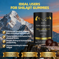 Gummies de Shilajit Pur de l'Himalaya Marque Blanche 3000 mg – Booste l'Énergie Naturelle, Soutient la Santé Immunitaire, Complément de Shwagandha