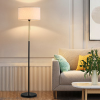 Lampe sur pied LED moderne minimaliste nordique, idéale pour la chambre à coucher, le salon, le chevet et le bureau.