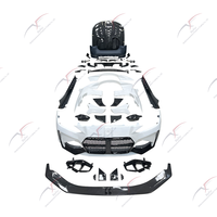 Kit carrosserie large style M4 AD en fibre de carbone pour BMW Série 4 G22 G23 2021-2026 : pare-chocs, capot, jupes latérales, ailes, diffuseur arrière