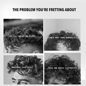 Ihr Logo oder Private Label Shine Soft Anti-Frizz Sulfatfreie Männer-Haarpflege Wellenverstärkende Lotion Lockencreme für Welliges Haar - Product Image 6