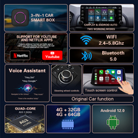 Adaptateur CarPlay sans fil pour la diffusion en continu de Netflix/YouTube/TikTok/USB+HDMI 2025 Magic Video AI Box & Android Auto Dongle, Plug & Play