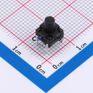 UK-B02123-G8.0-160 Tactile Switch DIP-4P,6.2x6.2mm Switch 1.6N 6.15mm 6.15mm 8mm - Product Image 1