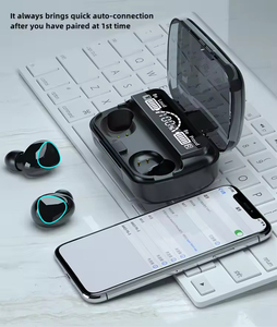 Nuevos Auriculares Inalámbricos TWS M10 Mini Negros Resistentes al Agua IPX5 con Banco de Energía para Juegos y Deportes - Product Image 2